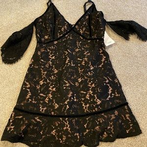 Tobi black mini dress